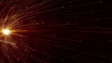 Toz parçacıkları bokeh soyut hareket ışık başlık sinematik arka plan döngü