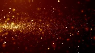 Toz parçacıkları bokeh soyut hareket ışık başlık sinematik arka plan döngü