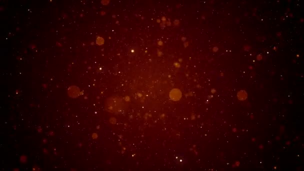 Particules Poussière Bokeh Abstrait Lumière Mouvement Titres Cinématique Fond Boucle — Video