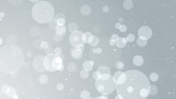Particelle Bianco Affari Pulito Brillante Scintillio Bokeh Polvere Astratto Sfondo — Video Stock