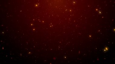 Toz parçacıkları bokeh soyut hareket ışık başlık sinematik arka plan döngü