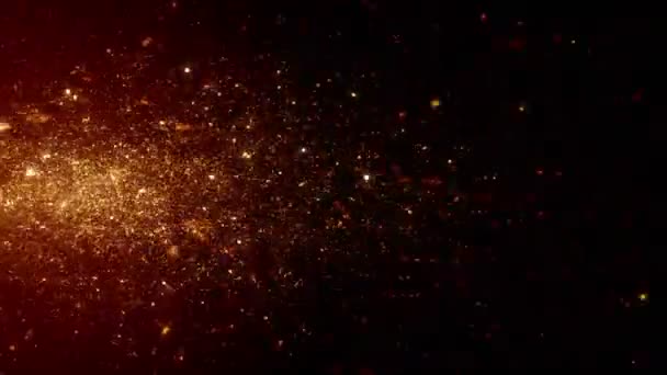 Particules poussière bokeh abstrait lumière mouvement titres cinématique fond boucle 