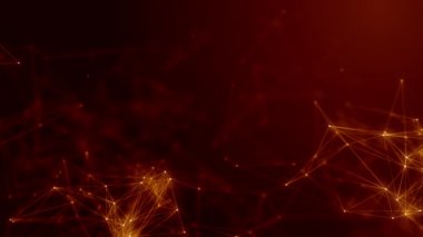 Plexus soyut ağ teknolojisi bilimi arka plan döngüsü