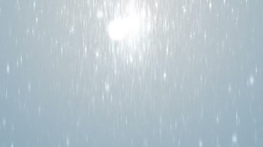 Parçacıklar beyaz iş temiz parlak parıltı bokeh toz arka plan döngü