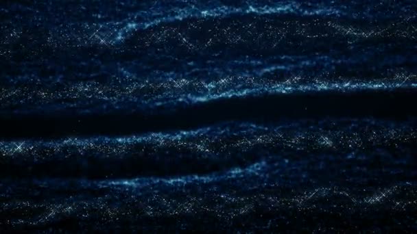 粒子青ボケほこり抽象光モーション タイトル映画背景ループ — ストック動画