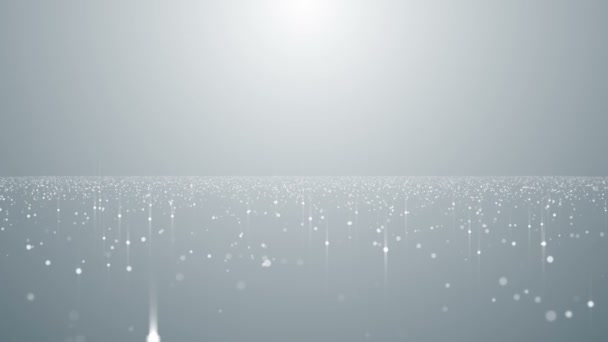 颗粒白色企业清洁明亮的闪光散灰尘抽象背景循环 — 图库视频影像