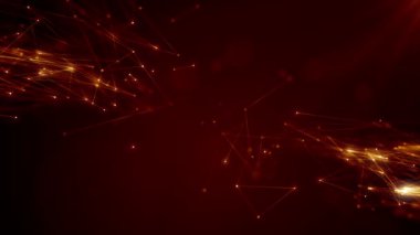 Plexus soyut ağ teknolojisi bilimi arka plan döngüsü