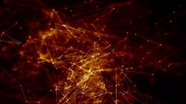 Plexus soyut ağ teknolojisi bilimi arka plan döngüsü