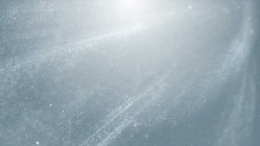 Parçacıklar beyaz iş temiz parlak parıltı bokeh toz arka plan döngü