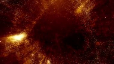 Toz parçacıkları bokeh soyut hareket ışık başlık sinematik arka plan döngü