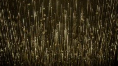 Parçacıklar altın bokeh sim ödülleri toz soyut arkaplan döngüsü