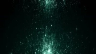 Toz parçacıkları bokeh soyut hareket ışık başlık sinematik arka plan döngü