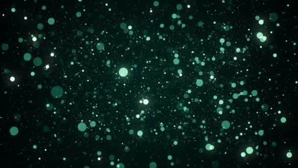 粒子尘埃散景抽象光运动标题电影背景圈 — 图库视频影像