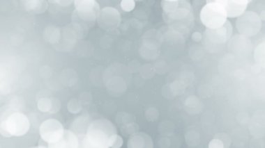 Parçacıklar beyaz iş temiz parlak parıltı bokeh toz arka plan döngü