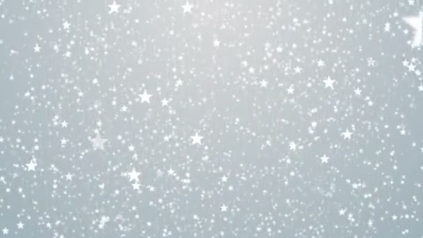 Witte Deeltjes Business Schone Heldere Glitter Bokeh Stof Abstracte Achtergrond — Stockvideo