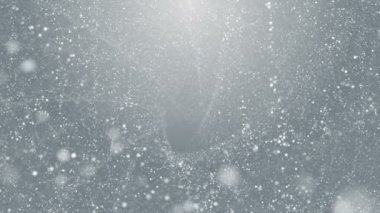 Parçacıklar beyaz iş temiz parlak parıltı bokeh toz arka plan döngü