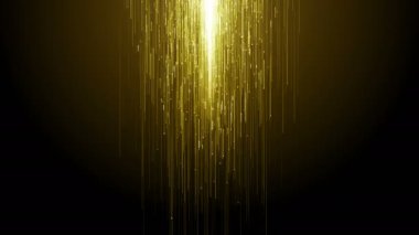 Parçacıklar altın bokeh sim ödülleri toz soyut arkaplan döngüsü