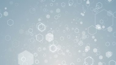 Parçacıklar beyaz iş temiz parlak parıltı bokeh toz arka plan döngü