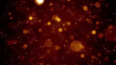 Toz parçacıkları bokeh soyut hareket ışık başlık sinematik arka plan döngü