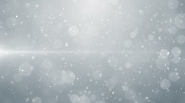 Parçacıklar beyaz iş temiz parlak parıltı bokeh toz arka plan döngü