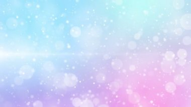 Parçacık pastel renk işi parlak parıltı bokeh tozu soyut arkaplan döngüsü