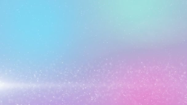 Particles Pastel Color Business Clean Bright Glitter Bokeh Dust Abstract — Stock Video