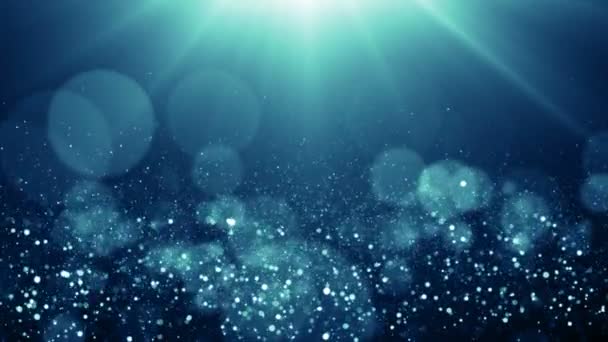 Parçacıklar Bokeh Toz Soyut Hareket Işık Başlık Sinematik Arka Plan — Stok video