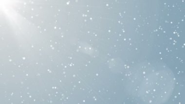 Parçacıklar beyaz iş temiz parlak parıltı bokeh toz arka plan döngü