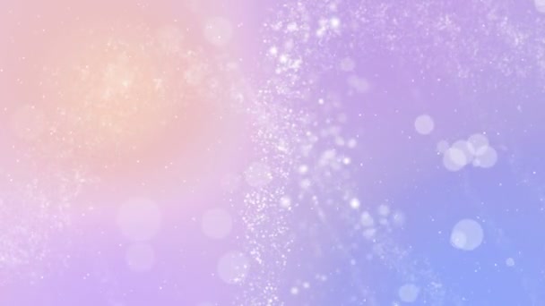 Particles Pastel Color Business Clean Bright Glitter Bokeh Dust Abstract — Stock Video