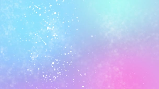 Deeltjes Pastel Kleur Bedrijf Schoon Helder Glitter Bokeh Stof Abstracte — Stockvideo