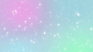 Parçacık pastel renk işi parlak parıltı bokeh tozu soyut arkaplan döngüsü