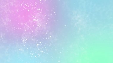 Parçacık pastel renk işi parlak parıltı bokeh tozu soyut arkaplan döngüsü