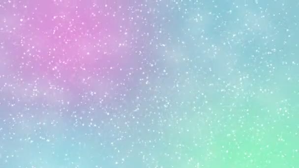 Deeltjes Pastel Kleur Bedrijf Schoon Helder Glitter Bokeh Stof Abstracte — Stockvideo