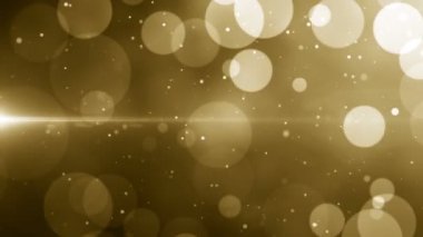 Parçacıklar altın bokeh sim ödülleri toz soyut arkaplan döngüsü