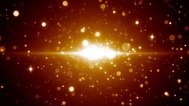 Toz parçacıkları bokeh soyut hareket ışık başlık sinematik arka plan döngü