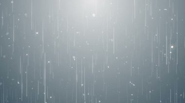 Parçacıklar beyaz etkinlik işi parlak pırıltılı sahne arkası döngüsünü temizler