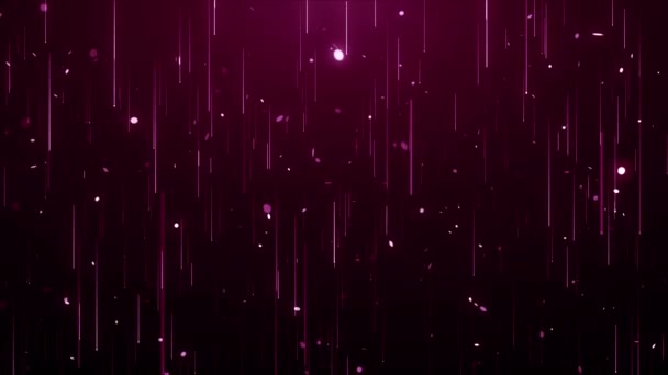 Particles Pink Event Game Trailer Titel Cineatic Concert Stage Background — Stockvideo