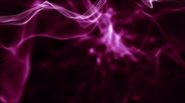 Parçacıklar pembe olay karavanı başlıkları sinematik konser sahne arkaplan döngüsü