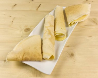 Krep ahşap arka plan - üstten görünüm