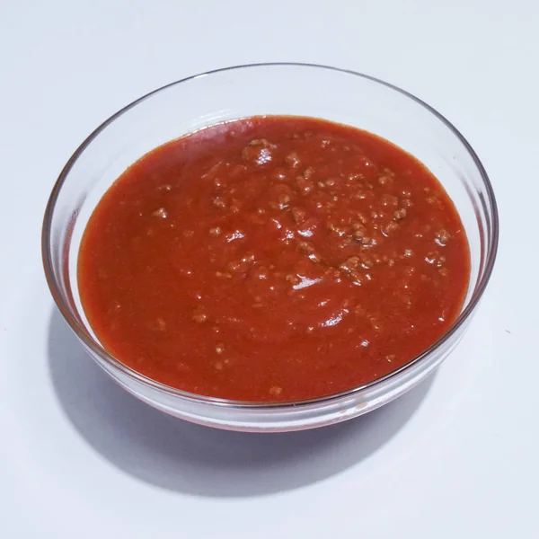 Amateurfoto Von Hausgemachter Bolognaise Sauce — Stockfoto