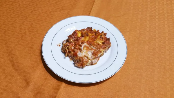 Foto Amatoriale Lasagne Fatte Casa — Foto Stock