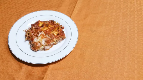 Zdjęcia Amatorskie Domowe Lasagne — Zdjęcie stockowe