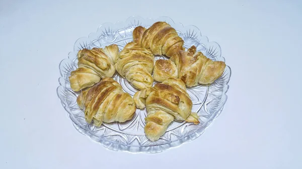 Amateur Photo Homemade Croissants — Stock Photo, Image