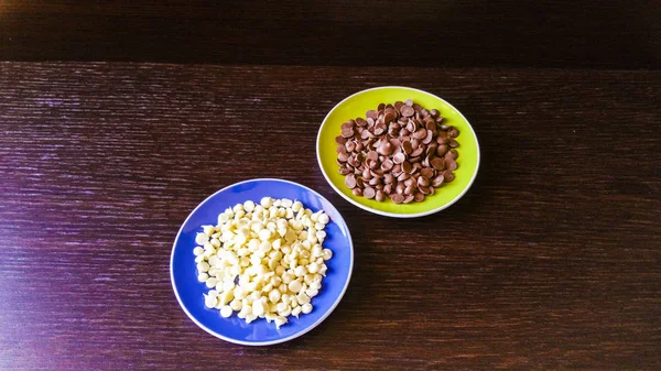 Ev yapımı çikolata parçaları - amatör fotoğraf