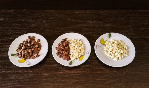 Ev yapımı çikolata parçaları - amatör fotoğraf