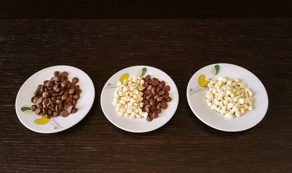 Ev yapımı çikolata parçaları - amatör fotoğraf