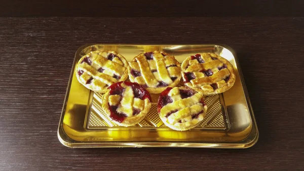 Pie Kecil Buatan Rumah Foto Amatir — Stok Foto