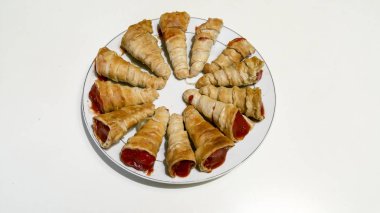 Ev yapımı puf böreği koni - amatör fotoğraf