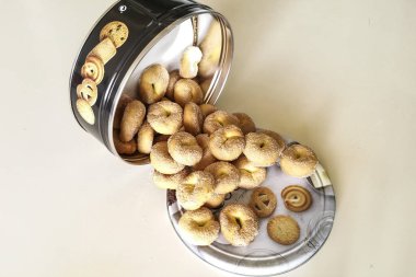 Hhomemade Orange bisküvi art arda sıralı