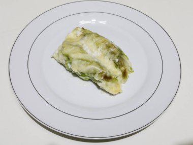 Ev yapımı lahana rulo - üstten görünüm